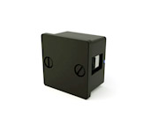Square Panel Plug - Black