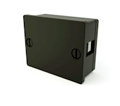 Rectangle Panel Plug - Black